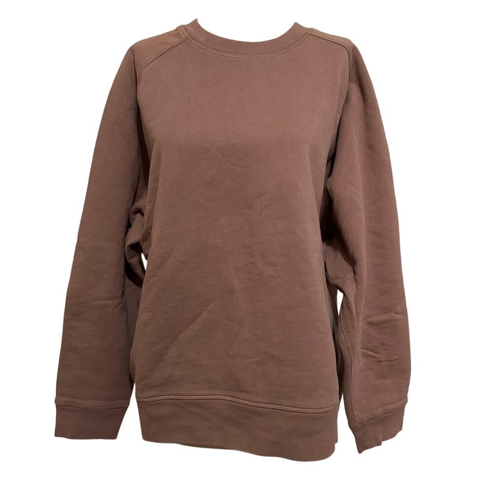 Girlfriend Collective Sweatshirt Brown Crewneck Organic Cotton
